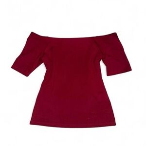 H&M Red Off Shoulder Top